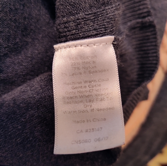 Talbot's cotton blend grey turtleneck sweater - Picture 6 of 6